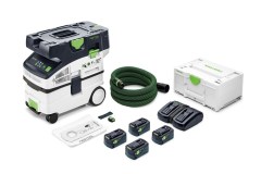 Festool Mobiele accu-stofzuiger CTLC MIDI I-Plus inclusief batterijen en laders