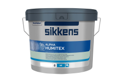 Sikkens Alpha Humitex matte binnenmuurverf voor vochtige ruimten in voedingsmiddelen- en zuivelindustrie per 5 liter lichte kleur uit wit