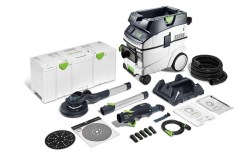 Festool PLANEX CTM Langnek-schuurmachine 400W met LED-licht LHS 2 225 EQI/CTM 36-Set - NIEUWSTE TYPE (opvolger van 576698) - PRE-ORDER LEVERING MAART