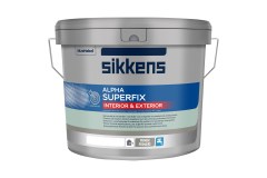 Alpha Superfix voorstrijk voor binnen en buiten can voor professioneel gebruik per 5 liter (opvolger van Sikkens Alphafix en Alpha Muurfix)