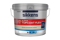 Sikkens Alpha Topcoat FLEX extreem weerbestendige zijdeglanzende buitenmuurverf lichte kleur uit wit